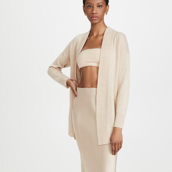 Vince Ribbed Placket CardiganRibbed Placket Cardigan